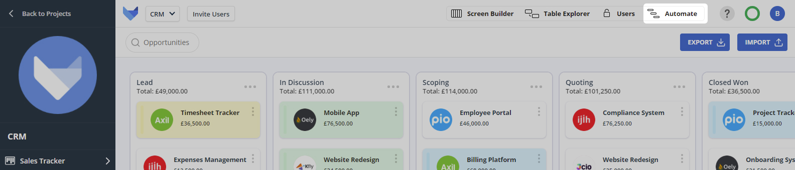 Workflows Tab
