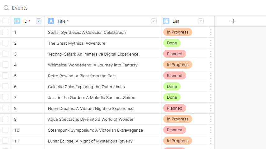 Gif showing how to edit a Field in a Grid View through Column settings