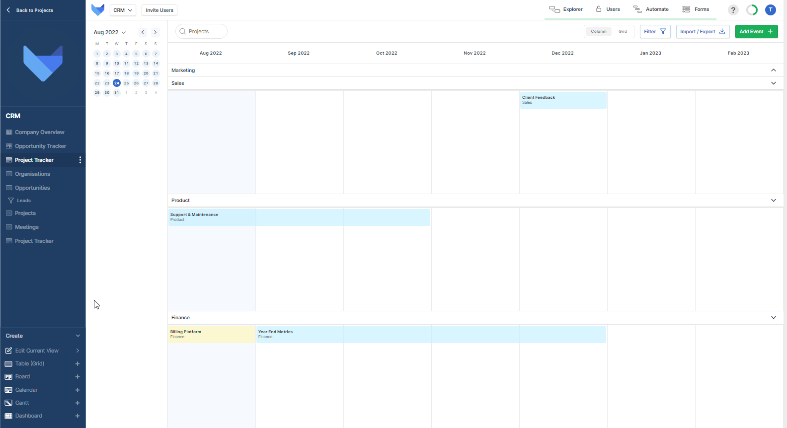 Calendar name setting